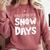 Proud Supporter Of Snow Days Teacher Christmas Men Women Comfort Colors Sweatshirt Crimson