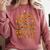 Pumpkin ABC Halloween Alphabet Costume School Teacher Kids Comfort Colors Sweatshirt Crimson