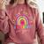 Rainbow I Believe In You Teacher Testing Day Comfort Colors Sweatshirt Crimson Rainbow I Believe In You Teacher Testing Day Comfort Colors Sweatshirt Crimson