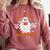 Read More Books Cute Ghost Reading Book Teacher Halloween Comfort Colors Sweatshirt Crimson