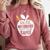 Real Superheroes Wear No Capes Teacher Design Teach Comfort Colors Sweatshirt Crimson