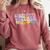 Representation Teacher Women School Class Representation Teacher Comfort Colors Sweatshirt Crimson