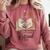Retired 2025 A New Chapter Begins Retirement Teacher Book Comfort Colors Sweatshirt Crimson