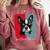 Retro Boston Terrier Dog Lover Bostie Mom Dad Dog Owner Comfort Colors Sweatshirt Crimson