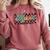 Retro Checkered Music Therapist Squad Music Therapy Teacher For Men Women Comfort Colors Sweatshirt Crimson Retro Checkered Music Therapist Squad Music Therapy Teacher For Men Women Comfort Colors Sweatshirt Crimson