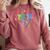 Retro Checkered Special Education Teacher Back To School Comfort Colors Sweatshirt Crimson