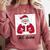 Retro All Done Christmas Special Ed Teacher Team Santa Women Comfort Colors Sweatshirt Crimson