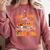 Retro Fall In Love With Learning Autumn Pumpkin Teachers Comfort Colors Sweatshirt Crimson