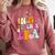 Retro Groovy In My Teaching Era Best Teacher Appreciation Comfort Colors Sweatshirt Crimson