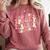 Retro Halloween This Is My Spooky School Teacher Costume Comfort Colors Sweatshirt Crimson