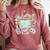 Retro Hooray It's Art Day Art Teacher Back To School Women Comfort Colors Sweatshirt Crimson