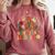 Retro Instructional Assistant Wildflowers Teacher Aide Comfort Colors Sweatshirt Crimson Retro Instructional Assistant Wildflowers Teacher Aide Comfort Colors Sweatshirt Crimson