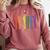 Retro Be Kind ASL Deaf Teacher Sign Language Gay Pride Comfort Colors Sweatshirt Crimson Retro Be Kind ASL Deaf Teacher Sign Language Gay Pride Comfort Colors Sweatshirt Crimson