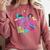Retro Physical Education Vibes Gym Teacher Phys Ed Teacher Comfort Colors Sweatshirt Crimson