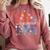 Retro Wildflower Early Intervention Teacher Interventionist Comfort Colors Sweatshirt Crimson