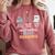 Rock Paper Scissors Teacher Librarian Nothing Beats Reading Comfort Colors Sweatshirt Crimson