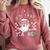 Santa's Favorite Teacher Groovy Christmas Teacher Boys Girls Comfort Colors Sweatshirt Crimson Santa's Favorite Teacher Groovy Christmas Teacher Boys Girls Comfort Colors Sweatshirt Crimson