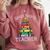 Santa's Favorite Teacher Idea For Christmas Teachers Comfort Colors Sweatshirt Crimson