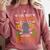 School Teacher A Bit Batty Teaching Bat Halloween Costume Comfort Colors Sweatshirt Crimson