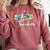 Science Teacher Tie Dye First Day Of School Back To School Men Women Girls Kids Comfort Colors Sweatshirt Crimson