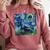 Scottish Terrier Starry Night Scotty Dog Art By Aja Comfort Colors Sweatshirt Crimson