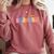 Se Amable Be Kind In Spanish Groovy Teacher Flowers Comfort Colors Sweatshirt Crimson