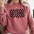 Second Grade Checkered Teacher 1st Day Back To School Women Comfort Colors Sweatshirt Crimson