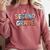 Second Grade Dream Team Back To School 2nd Grade Teacher Comfort Colors Sweatshirt Crimson