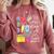 She Works Willingly With Her Hands Proverbs Daycare Teacher Men Women Comfort Colors Sweatshirt Crimson