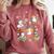 Silly Goose Behavior Analyst RBT ABA Therapy SPED Teacher Comfort Colors Sweatshirt Crimson