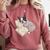 Sleepy Boston Terrier Pajama Men Women Kids Comfort Colors Sweatshirt Crimson