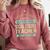 Social Studies Teacher Appreciation Men Women Comfort Colors Sweatshirt Crimson