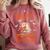 Sorry I'm Booked Ghost Reading Book Lover Teacher Halloween Comfort Colors Sweatshirt Crimson