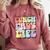 Soul Bleach Teacher Staff First Day Of School Last Hugs & High Fives Lunch Lady Vibes Blue Classic Fit Comfort Colors Sweatshirt Crimson