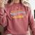 Spanish Teacher Dual Language Bilingual Teacher Cute Preppy Comfort Colors Sweatshirt Crimson