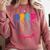 SPED Squad Proud Special Education Para Teacher Colorful Comfort Colors Sweatshirt Crimson
