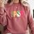 Sped Teacher Halloween Ghost Special Education Preppy Fall Comfort Colors Sweatshirt Crimson