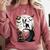 Spooky Halloween Moon Boston Terrier Boston Bull Bostie Comfort Colors Sweatshirt Crimson