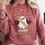 In My Spooky Math Teacher Era Groovy Retro Halloween Costume For Men Women Comfort Colors Sweatshirt Crimson