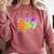 Spooky Teacher Halloween Ghost Fall Autumn Season Women Comfort Colors Sweatshirt Crimson Spooky Teacher Halloween Ghost Fall Autumn Season Women Comfort Colors Sweatshirt Crimson