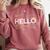 Start With Hello Different World Language Learning Teacher Comfort Colors Sweatshirt Crimson Start With Hello Different World Language Learning Teacher Comfort Colors Sweatshirt Crimson