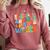 My Students Are Out Of This World Space Groovy Teacher Comfort Colors Sweatshirt Crimson