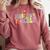 Substitute Teacher Women Back To School Substitute Teacher Comfort Colors Sweatshirt Crimson