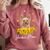 Sunflower Yorkie Mom Dog Lover Comfort Colors Sweatshirt Crimson