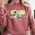 Surfing Boston Terrier Kanagawa Wave Japanese Dog For Men Women Kids Comfort Colors Sweatshirt Crimson