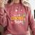 Surprise I'm Your Teacher Today Comfort Colors Sweatshirt Crimson