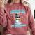 Surviving The Teacher Life Pjs Pajamas Christmas Xmas Teache Comfort Colors Sweatshirt Crimson
