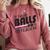 It Takes Balls To Teach PE Gym Teacher Comfort Colors Sweatshirt Crimson It Takes Balls To Teach PE Gym Teacher Comfort Colors Sweatshirt Crimson