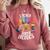 I Teach 2nd Grade Superheroes Back To School Teacher Men Women Girls Kids Comfort Colors Sweatshirt Crimson