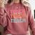 Teach Compassion Kindness Confidence For Teacher Comfort Colors Sweatshirt Crimson